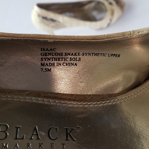 White House Black Market Isaac Peep Toe Heels Women's 7.5 Party Work Office - Picture 7 of 10